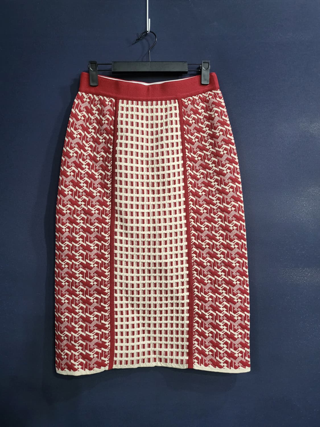 한섬 시스템 패턴 밴딩 스커트 상품이미지1