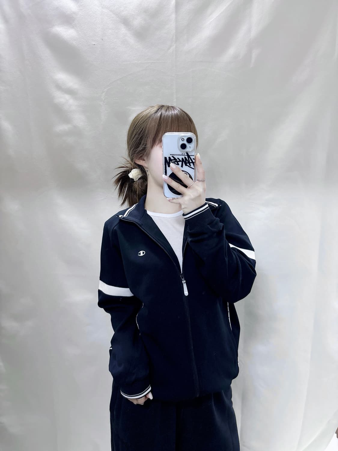 챔피온 JAPAN 블랙 트랙탑  상품이미지3