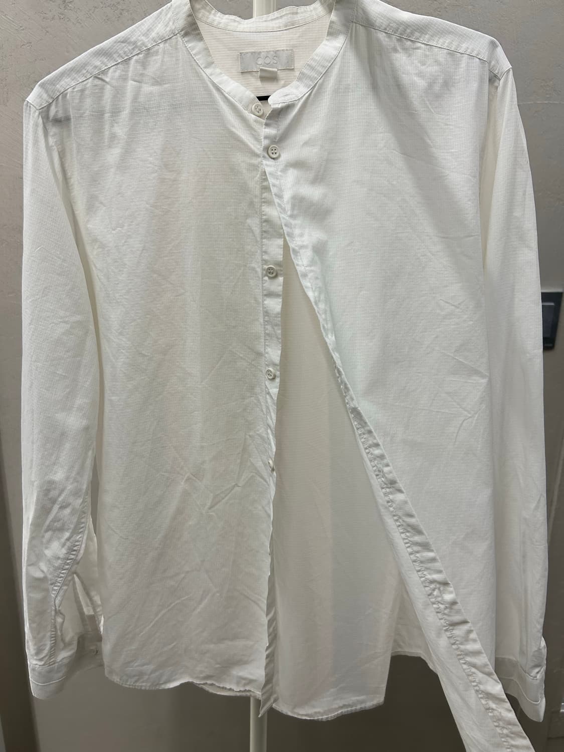 코스(COS)화이트 헨리넥 셔츠 m 상품이미지5