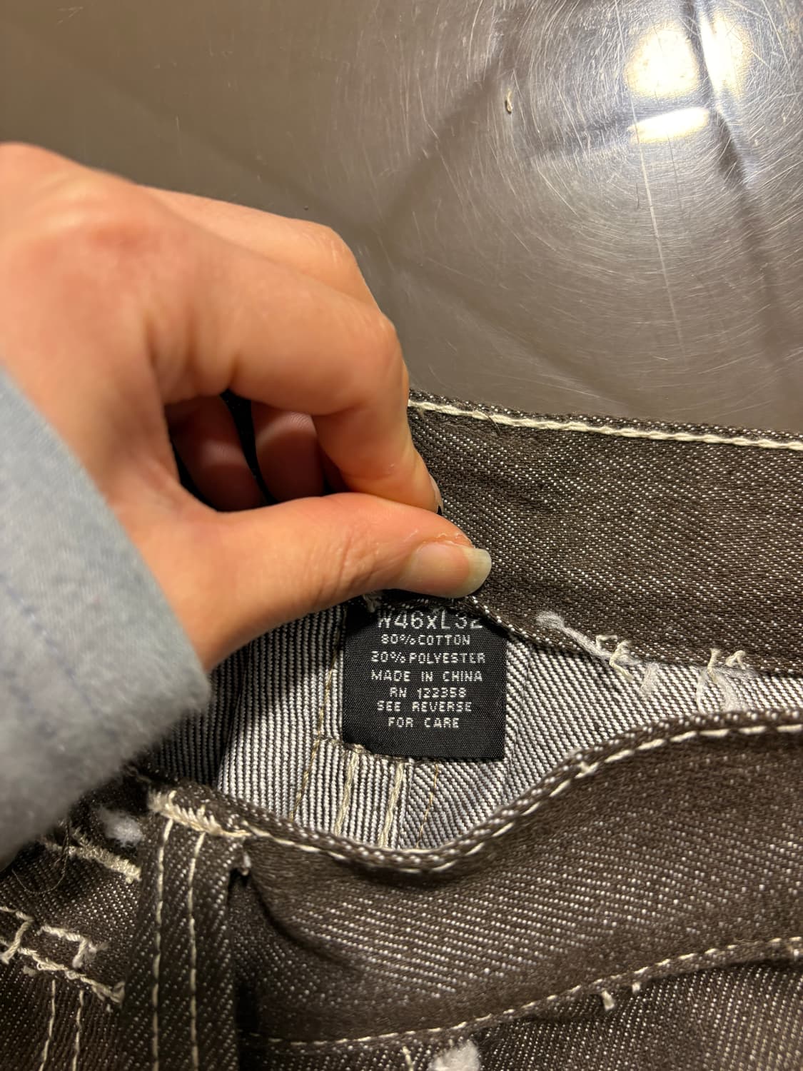 빈티지 힙합 데님팬츠 상품이미지7