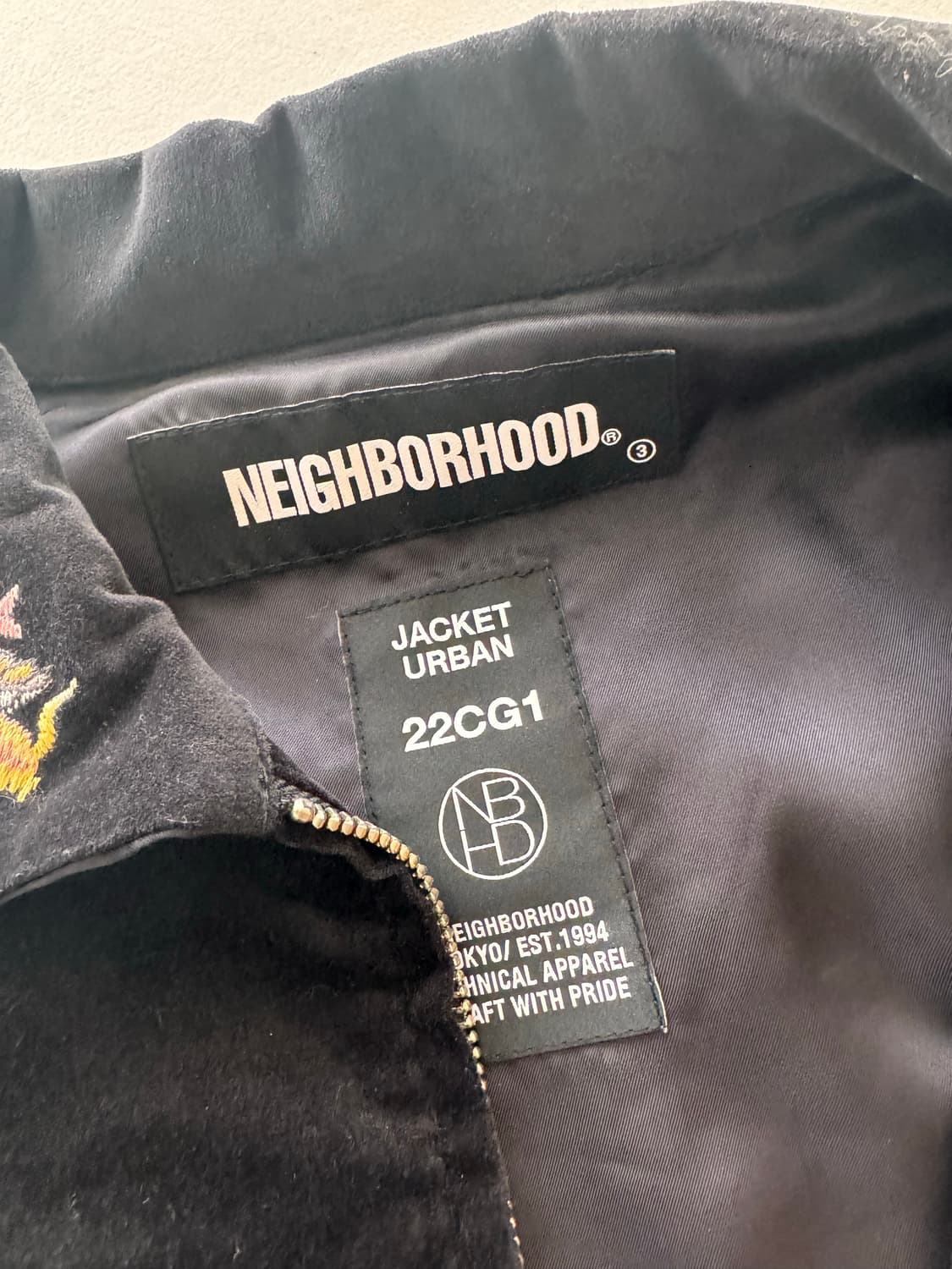 네이버후드 자수 스카잔 점퍼 상품이미지3