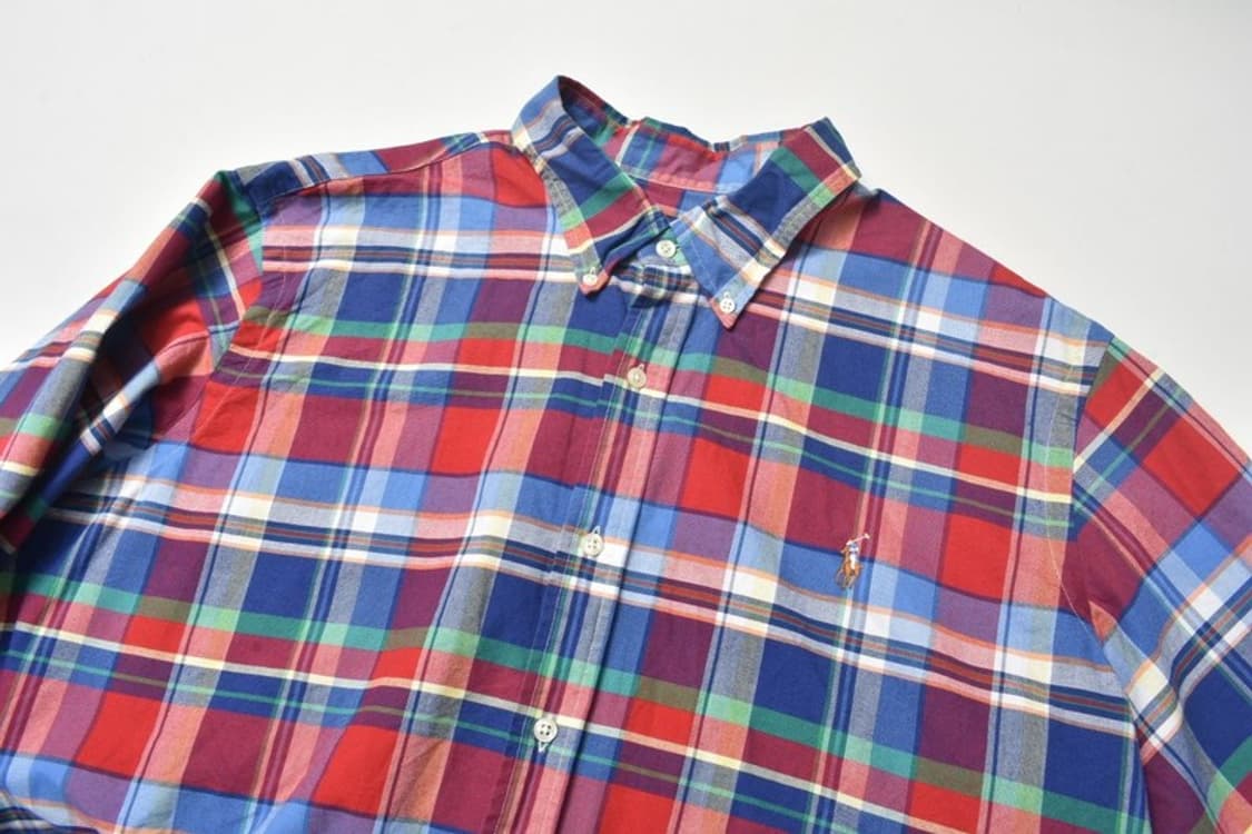 폴로 랄프로렌 빅셔츠 체크 남방 XXL N1177 상품이미지6