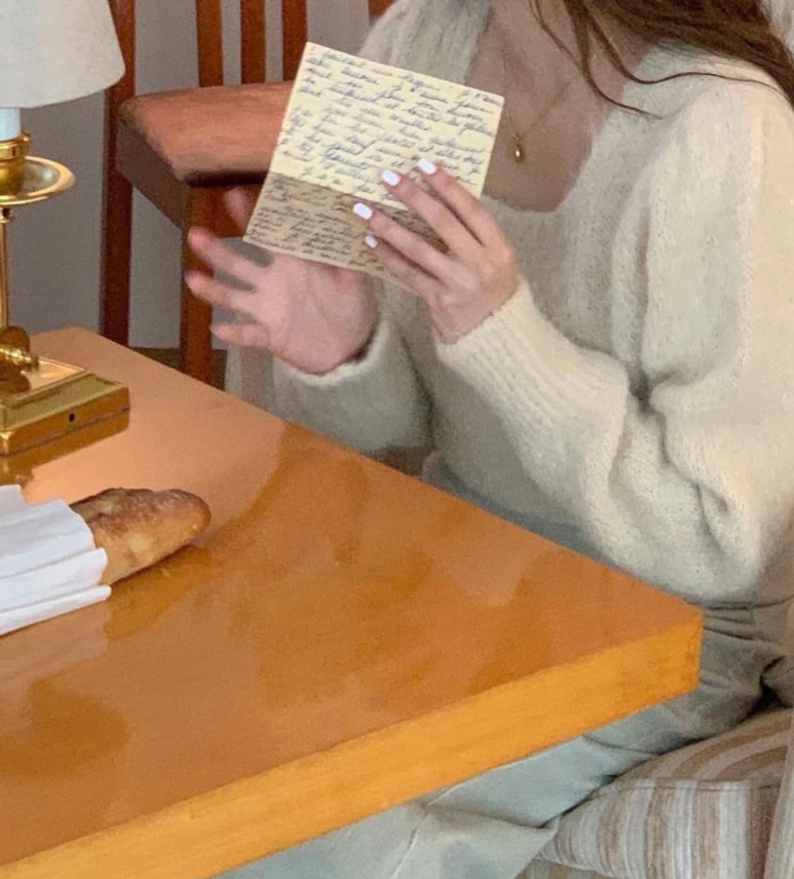 미엘 알파카 스퀘어넥 니트 크림 아이보리 상품이미지4