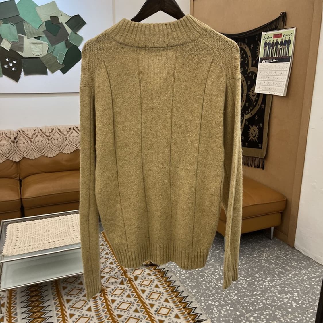 챕스 랄프로렌 빈티지 하이넥 코지 단추 울 니트 M C11038 상품이미지4