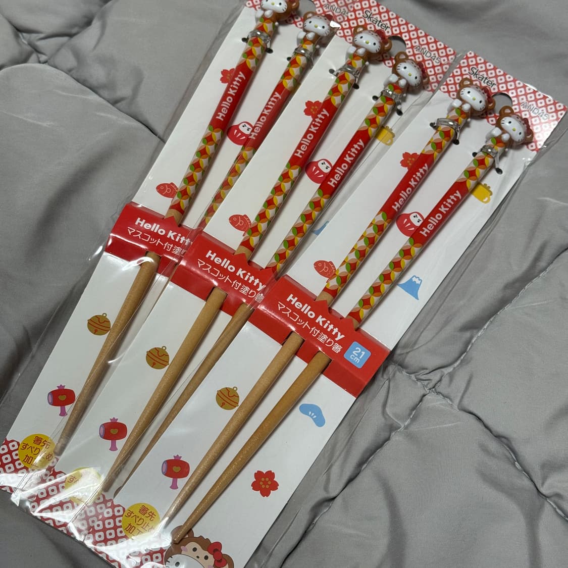 산리오 헬로키티 십이지(원숭이) 마스코트 젓가락 상품이미지3