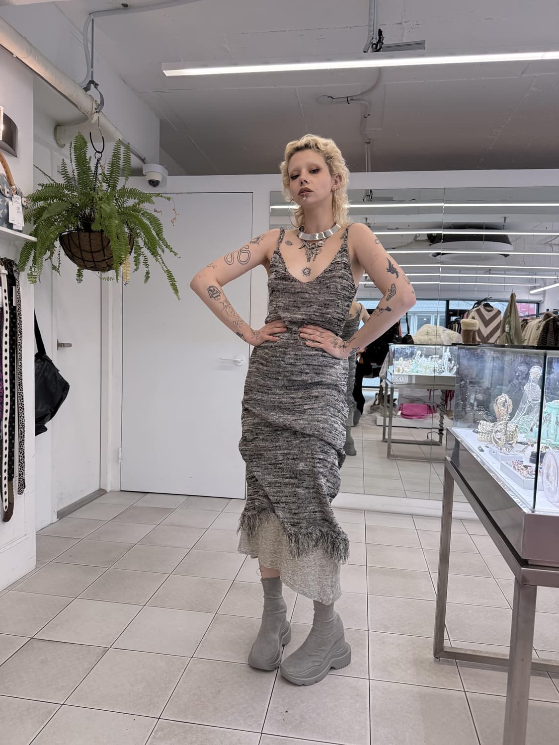 knit maxi dress 상품이미지3