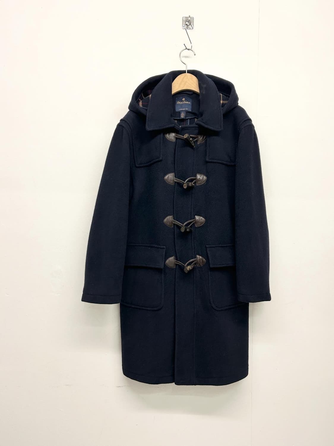 브룩스브라더스 네이비 울 더플코트 상품이미지1