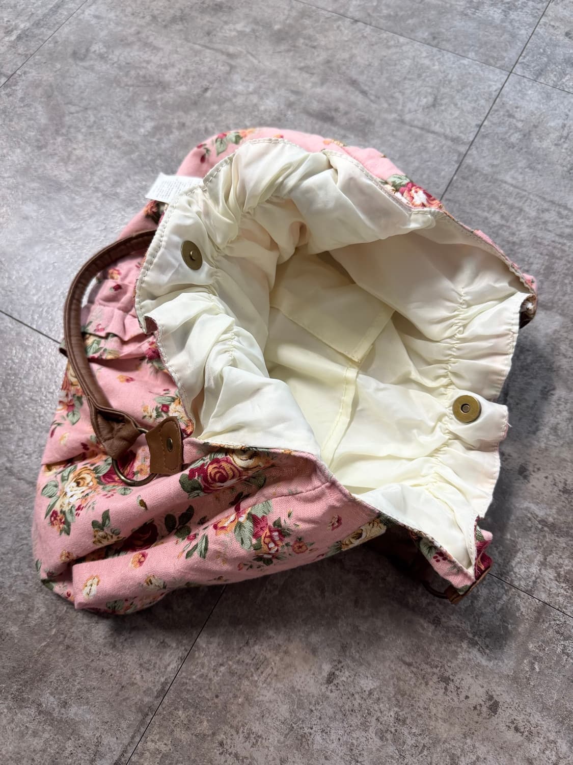 (미사용) 플로럴 프릴 디테일 숄더백 상품이미지3