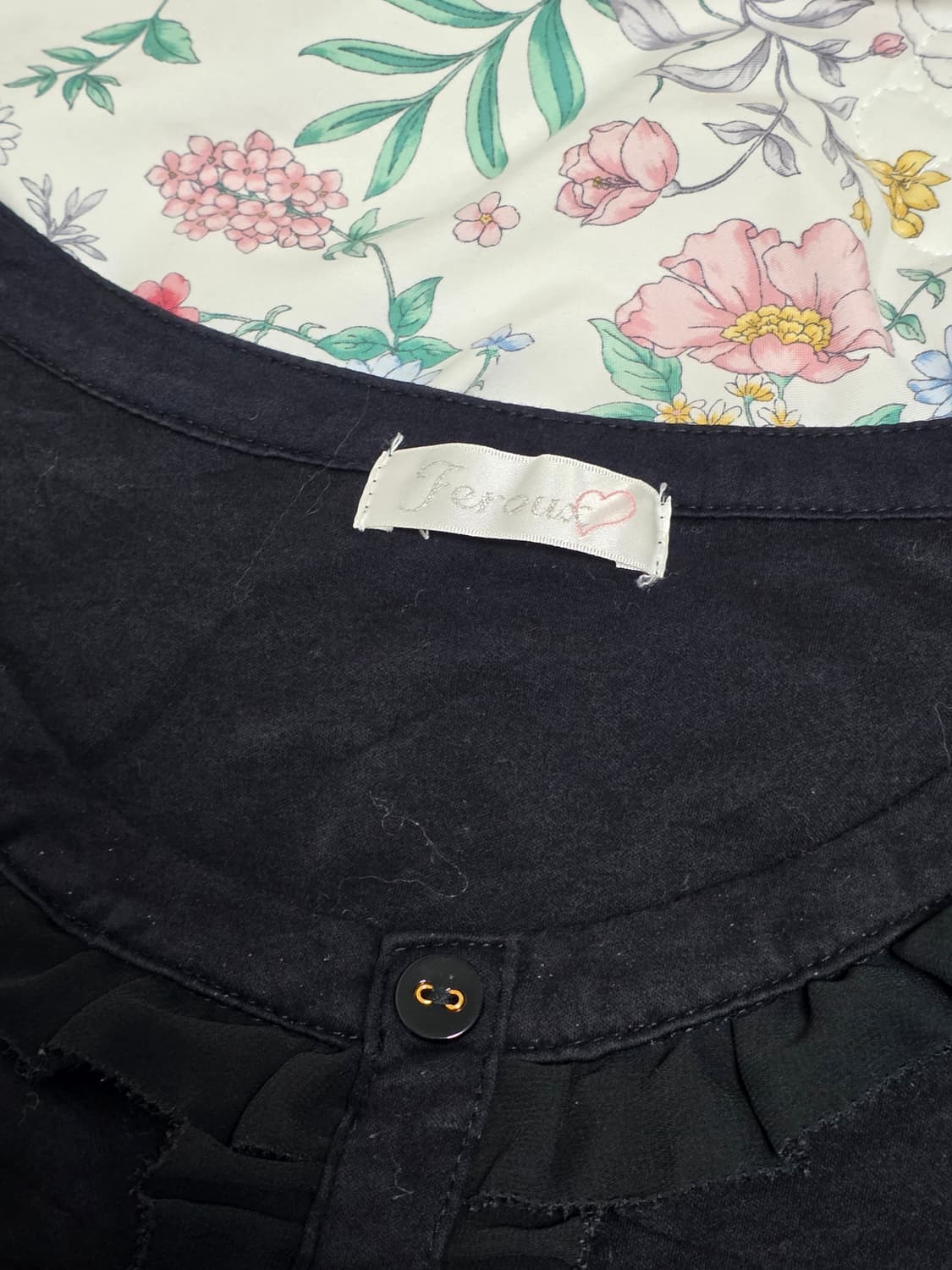 일본빈티지)블랙 고딕모리걸 로맨틱 로리타 레이스도트캉캉 일체형원피스 상품이미지4