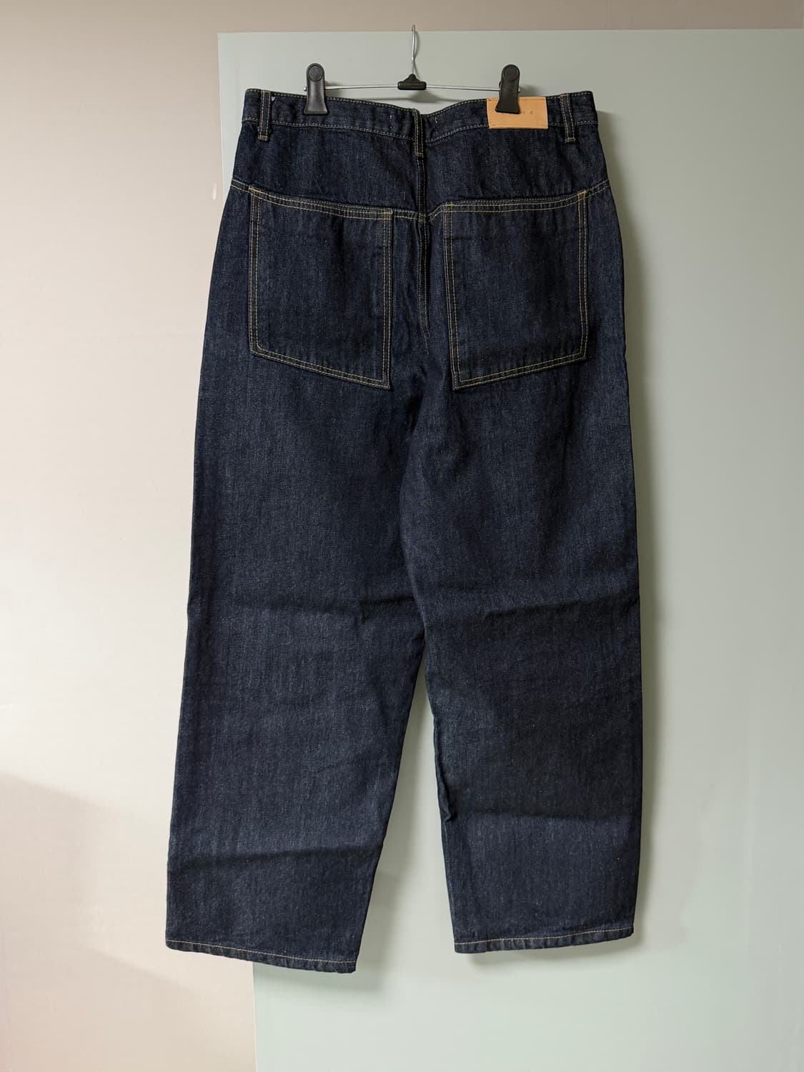 (새상품) 르아르 - 커브드 와이드 생지 데님 팬츠 상품이미지2