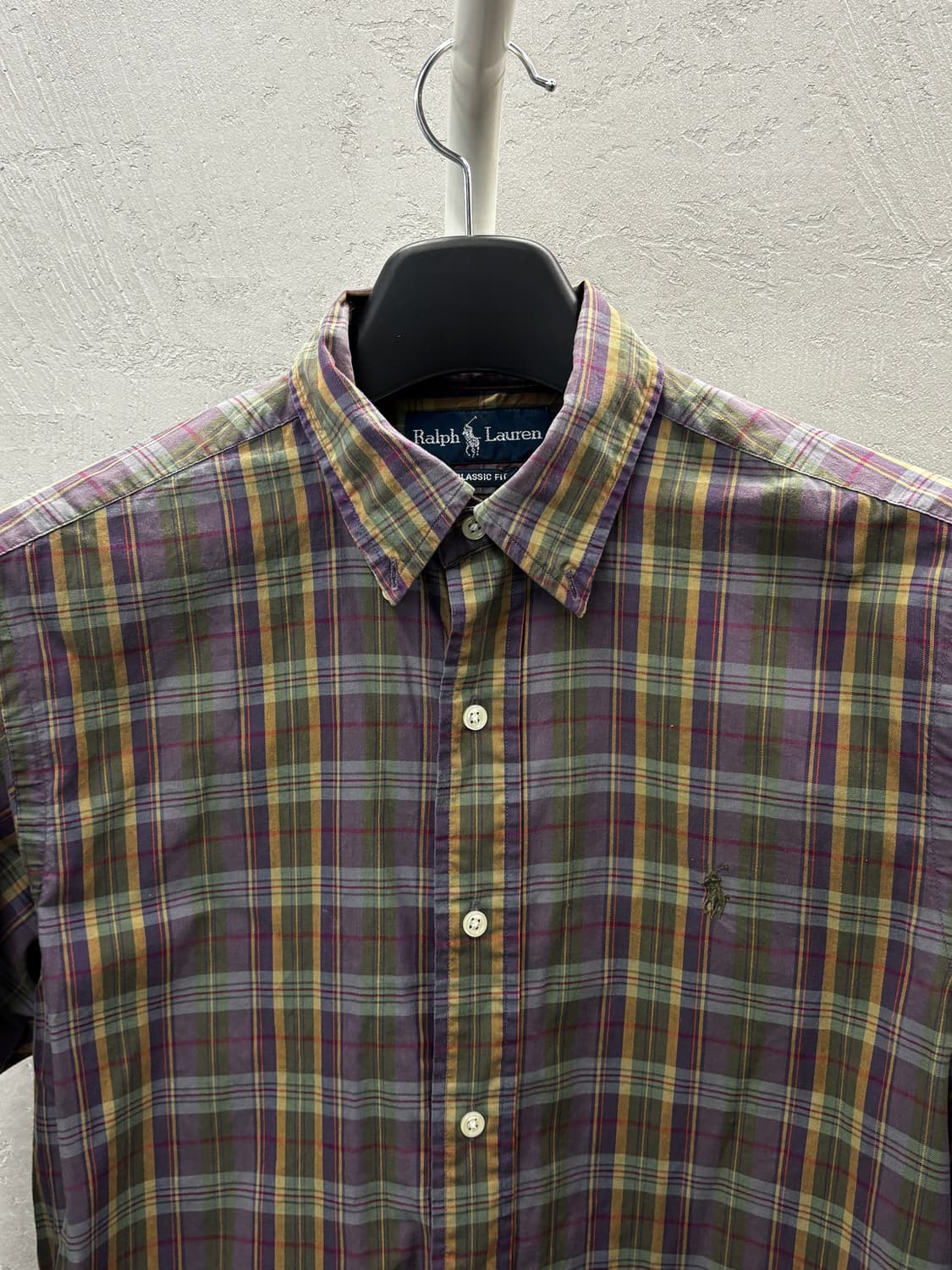폴로 랄프로렌 클래식핏 체크 셔츠 S 상품이미지3