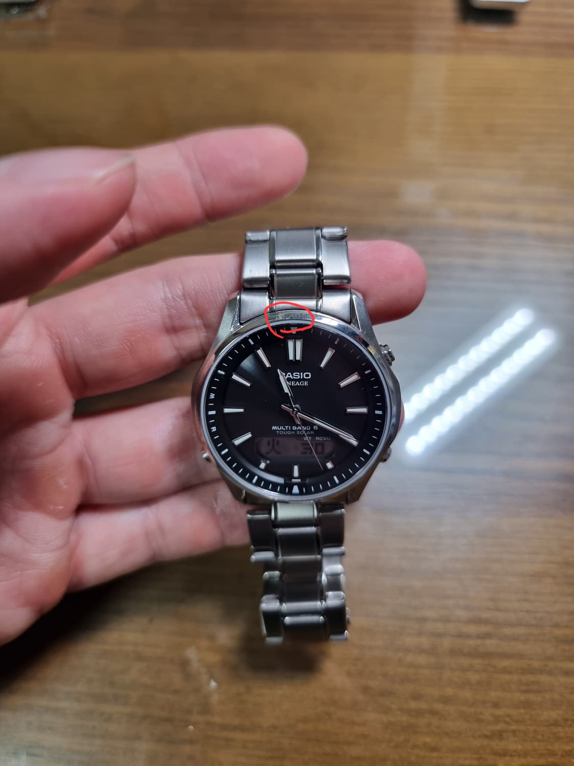 카시오 리니지 풀티타늄 lcw m100 tse  상품이미지4