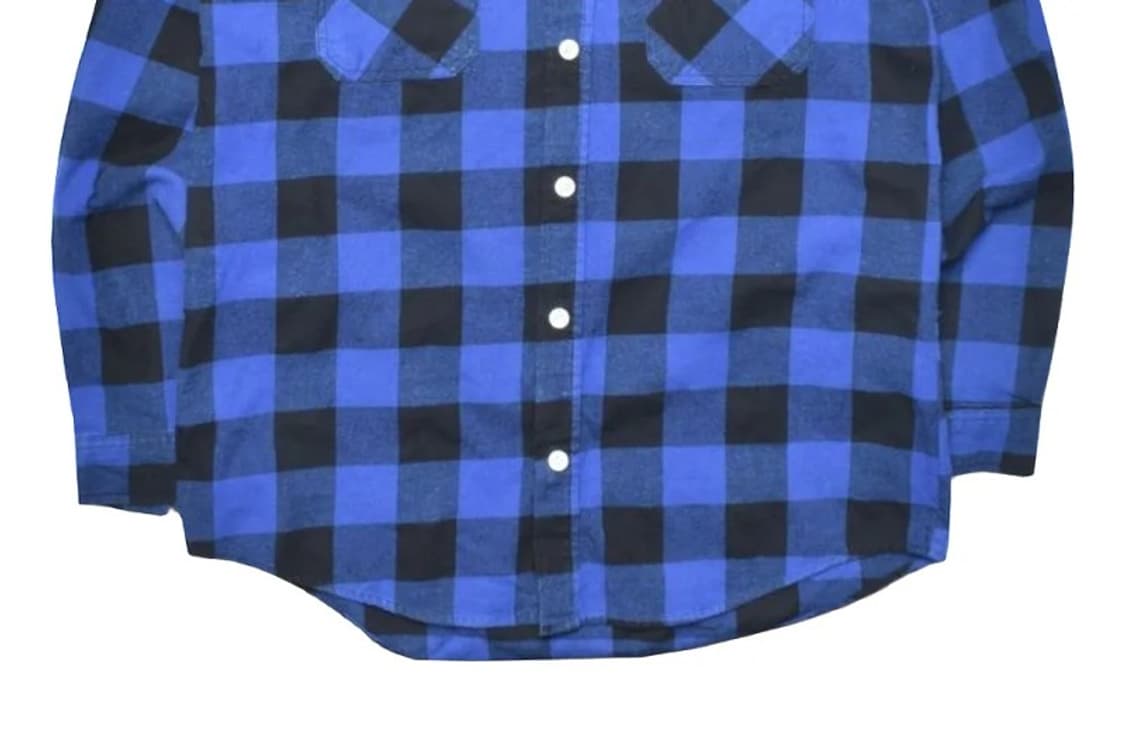 안티소셜클럽 빅레터링 울 모직 체크 셔츠 남방 N0939 상품이미지5