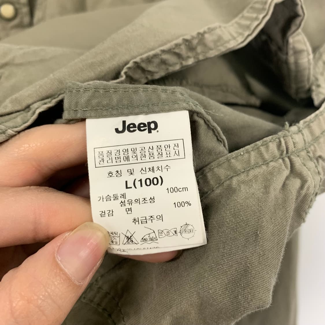 지프 y2k 와투케 카키 웨스턴 셔츠 상품이미지8