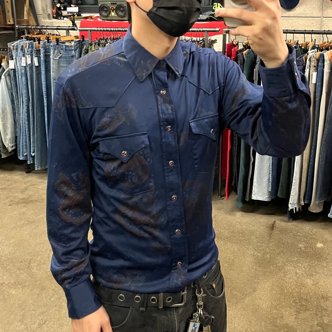 80s Wrangler 폴리 웨스턴 셔츠 (100) 상품이미지8