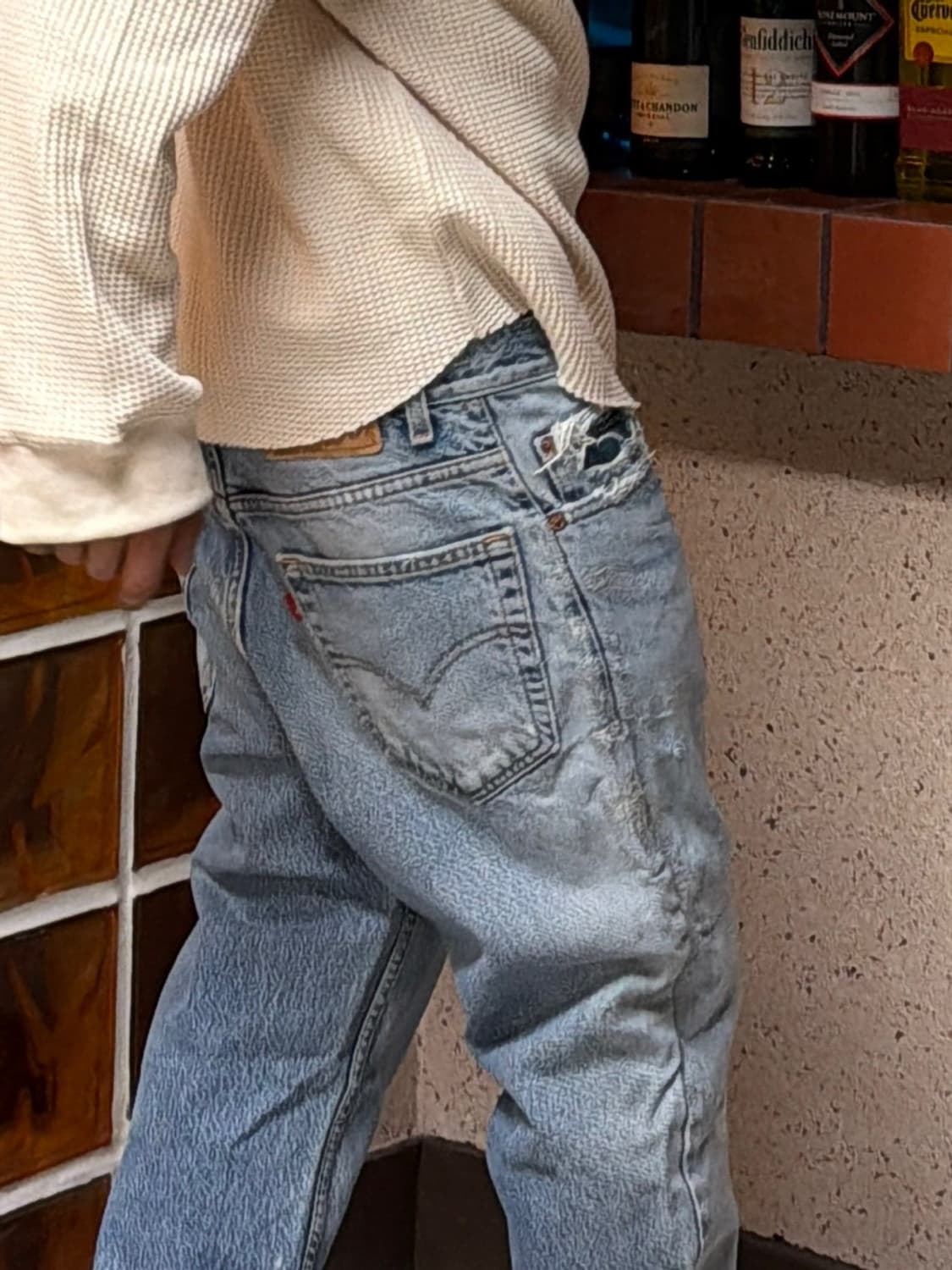 MADE IN USA 🇺🇸 00's 리바이스 517 부츠컷 블랭크탭 상품이미지4