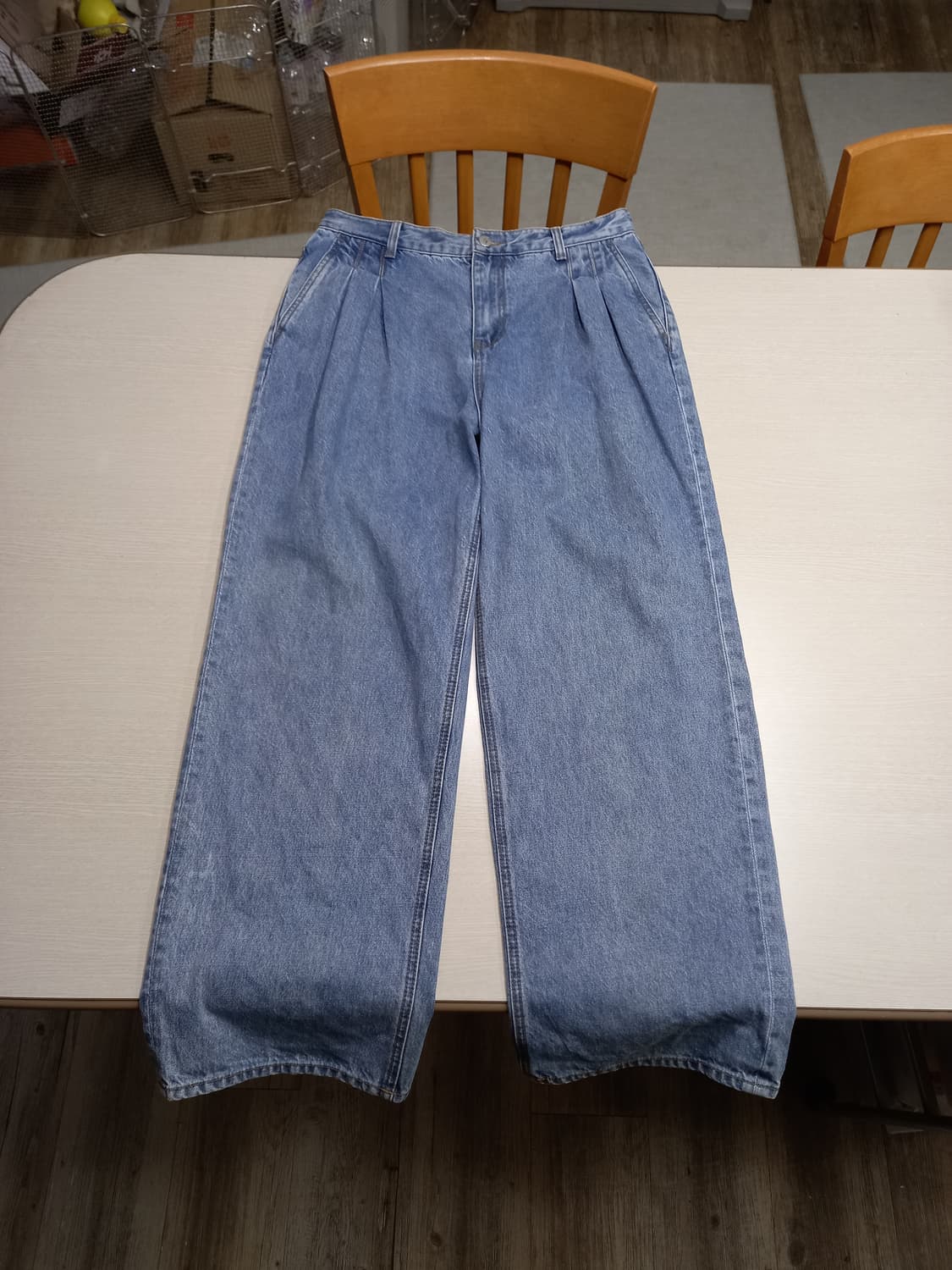 32 GARMENT LABLE 투턱 와이드진 32-241 상품이미지1