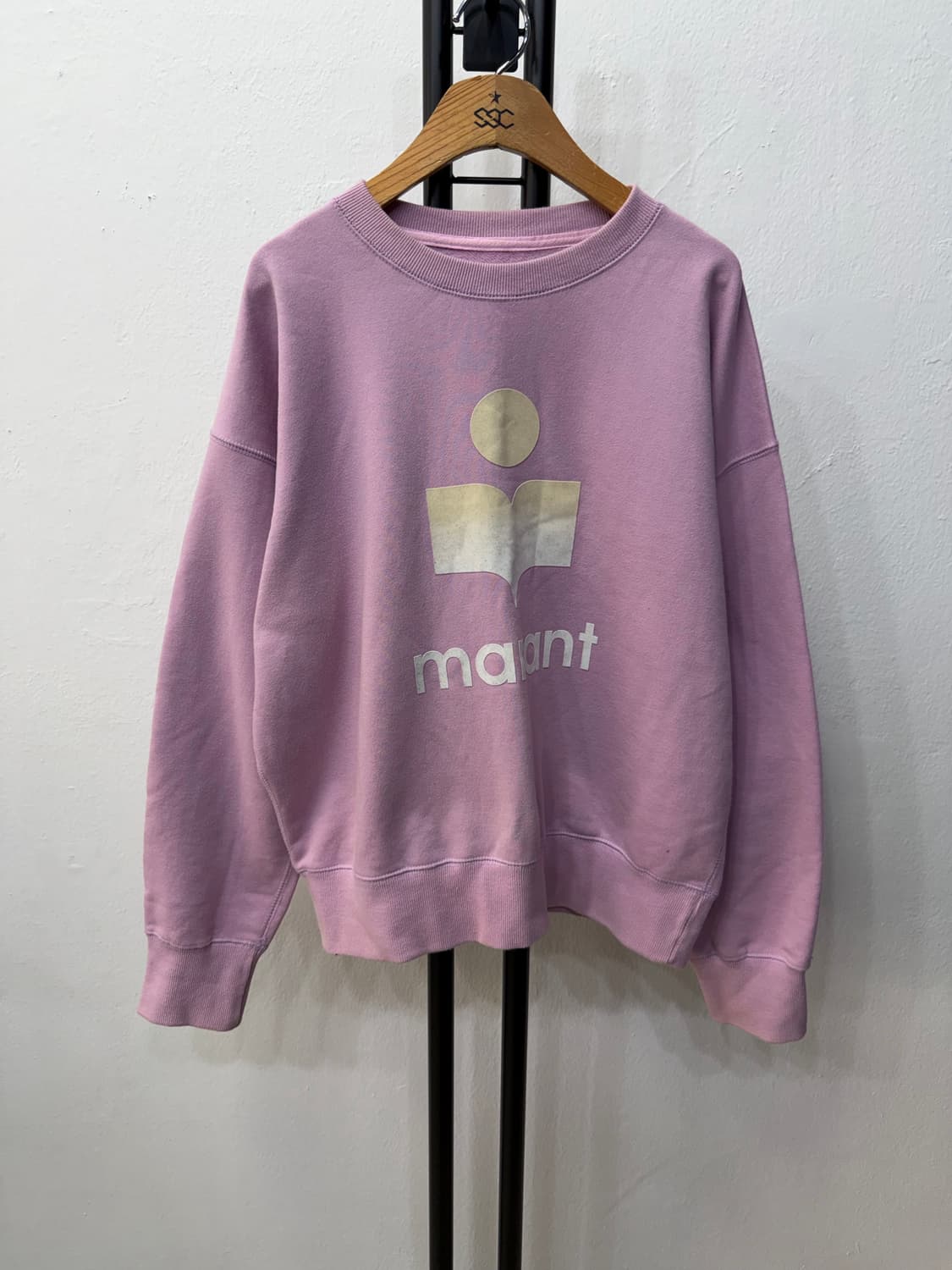 정품) 이자벨마랑 루즈핏 로고 맨투맨 38 상품이미지1