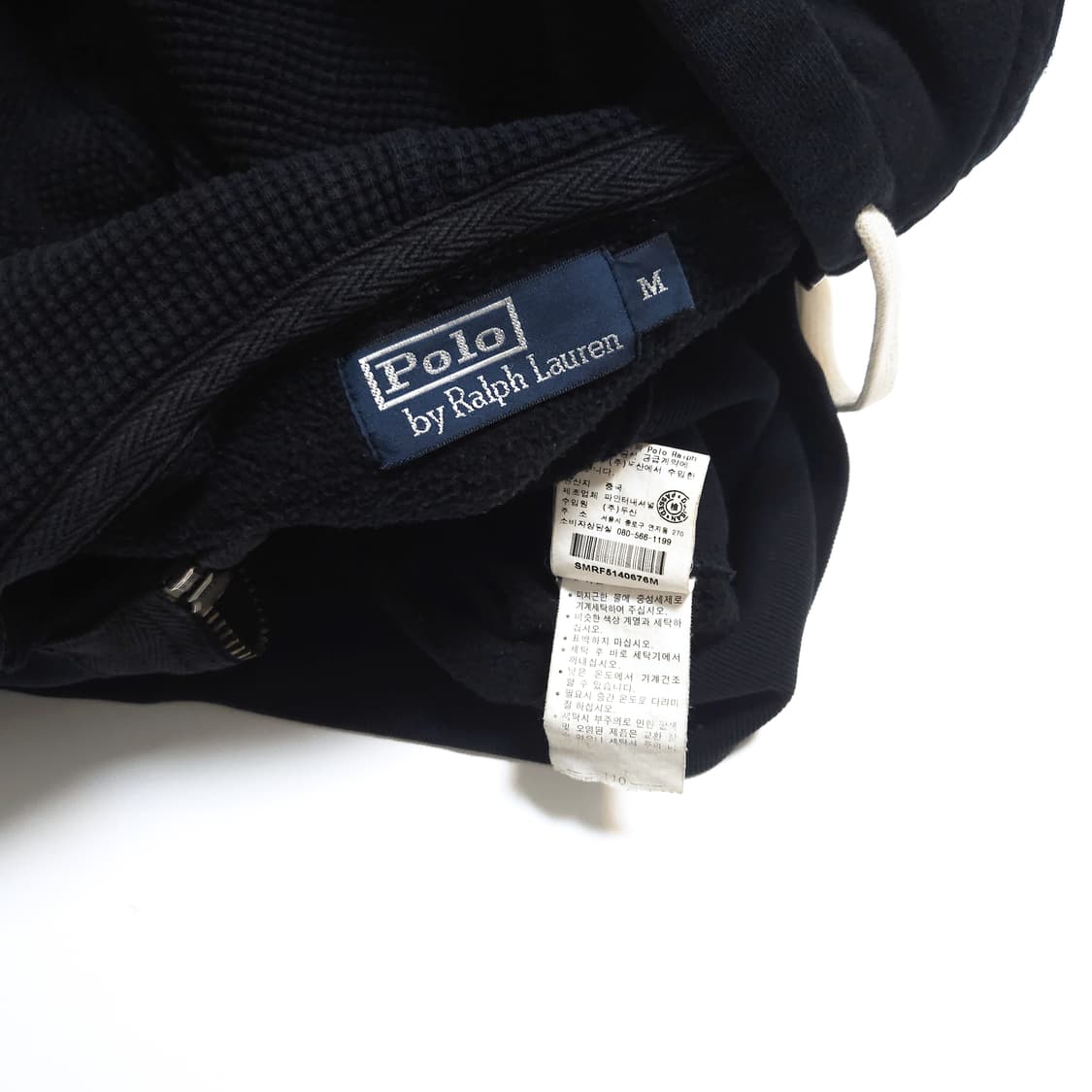 폴로 랄프로렌 올드스쿨 워시드 후드 집업 블랙 상품이미지7