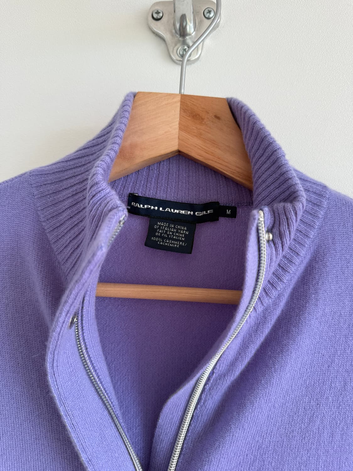 랄프로렌 골프(RALPH LAUREN GOLF) 캐시미어 니트 집업 상품이미지6