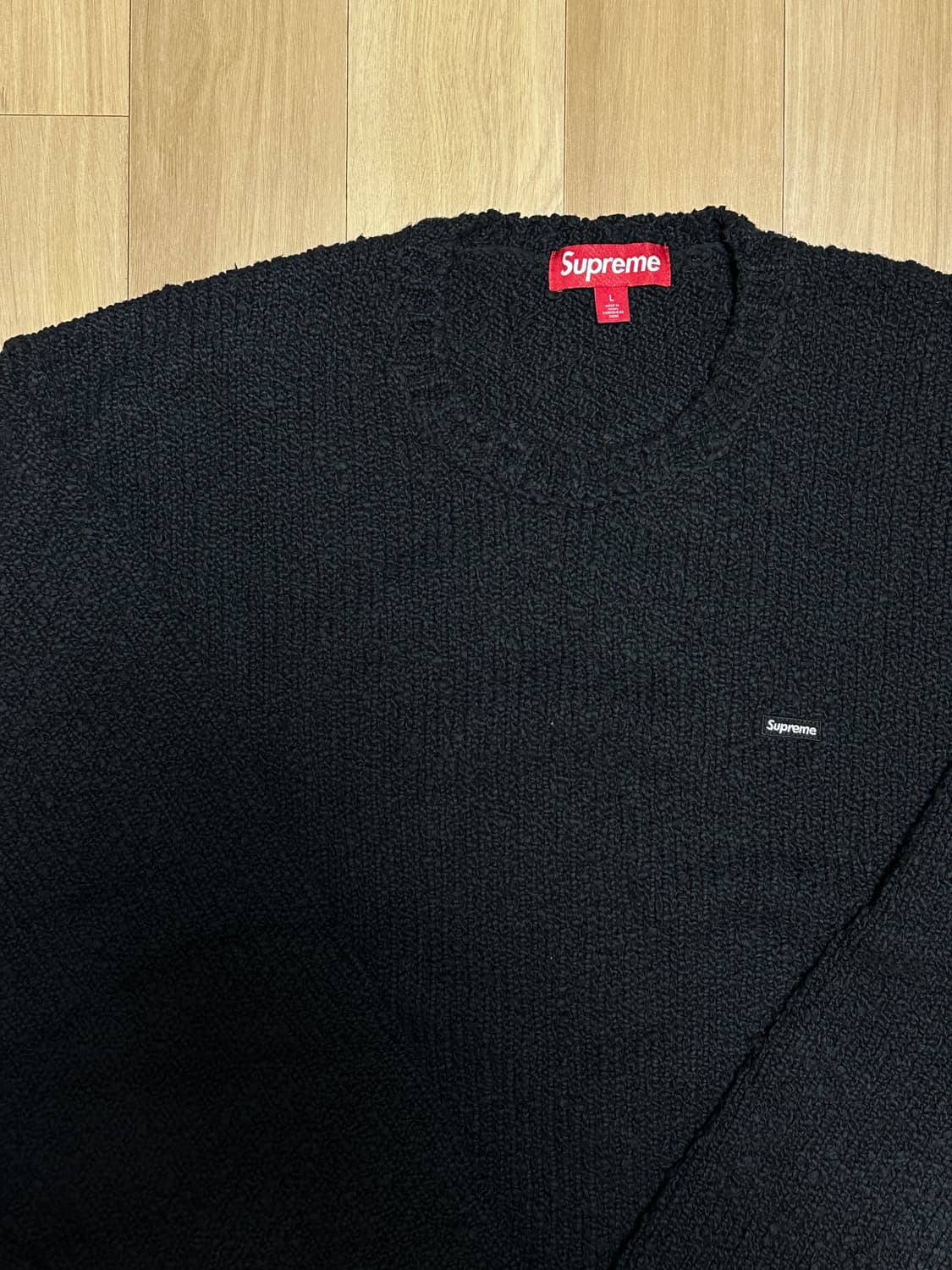 슈프림 스몰 박스로고 부클 니트 스웨터 [L] 상품이미지3