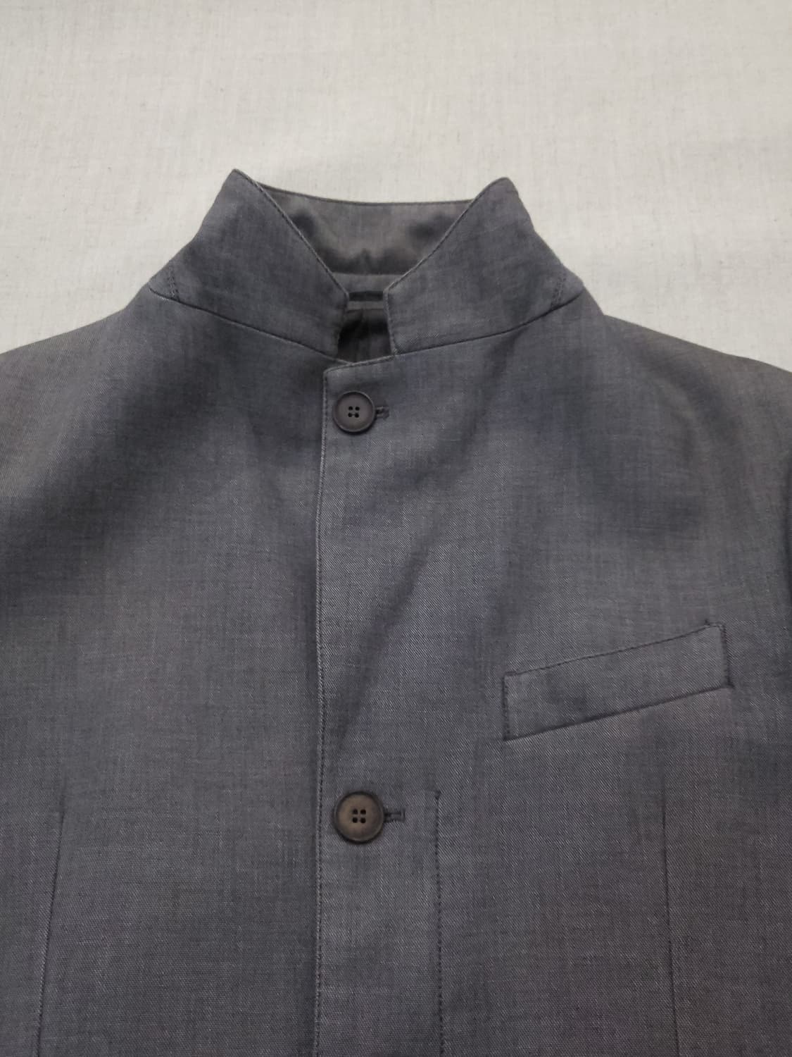 MADE IN ROMANIA 차이나 카라 그레이 자켓 m 상품이미지2