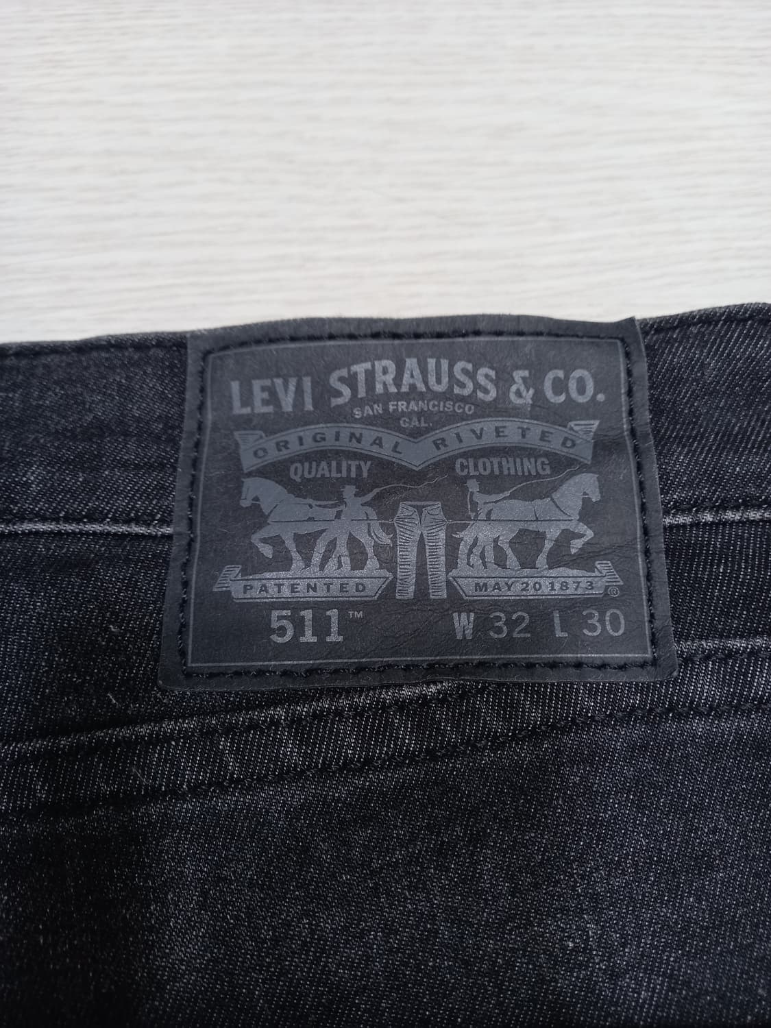 32 리바이스511 부드러운스판 슬림일자진 블랙 32-278 상품이미지5