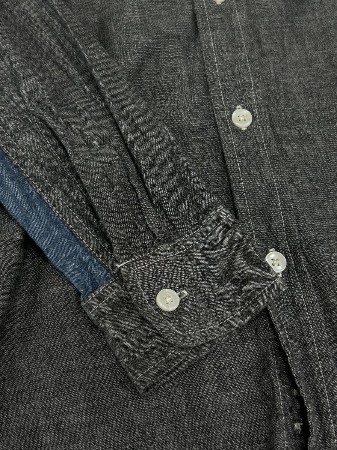 칼하트 블랙 데님 배색 셔츠 남성 M 상품이미지8