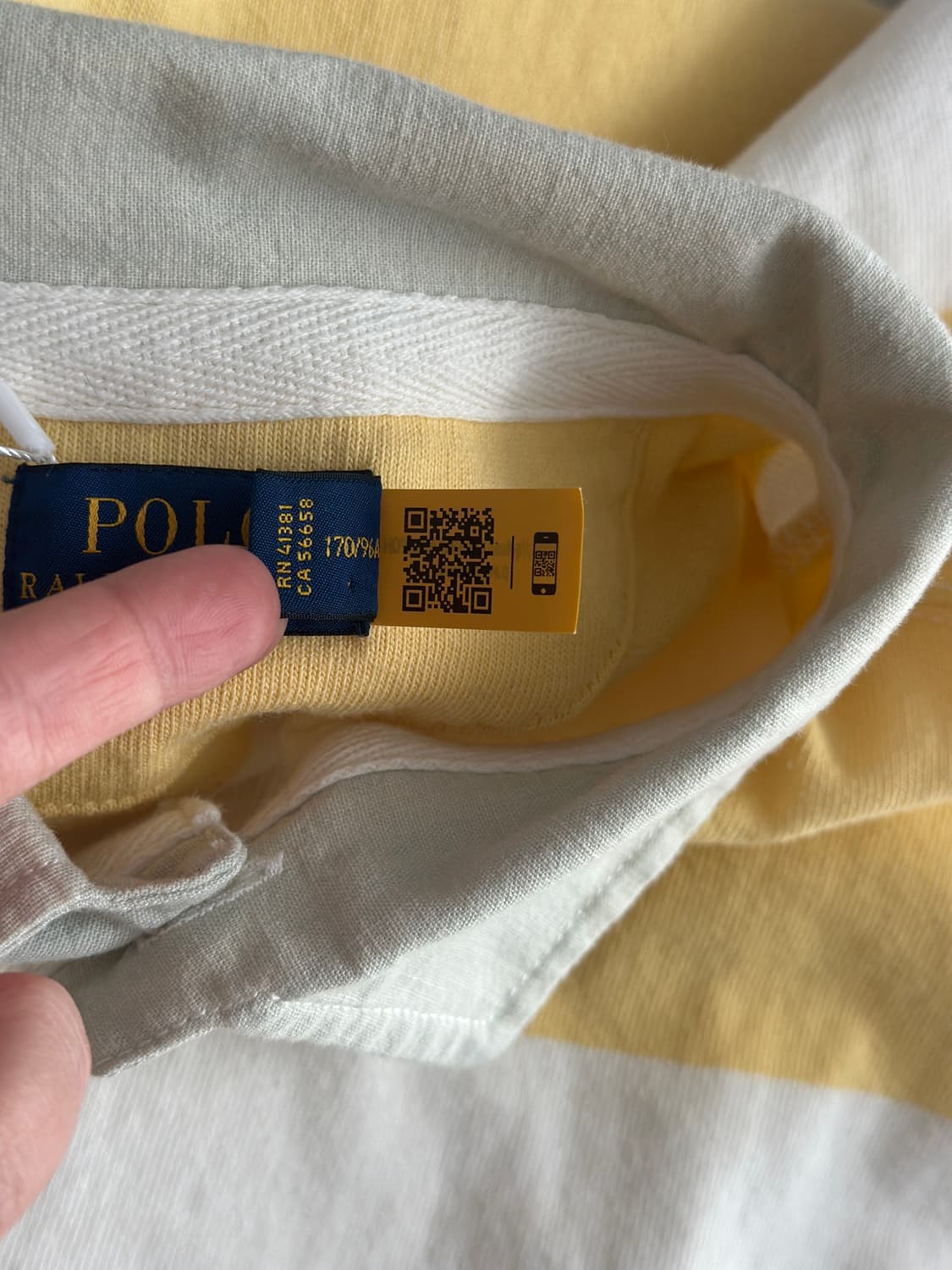 폴로 랄프로렌 스트라이프 크롭 럭비 티셔츠  상품이미지5