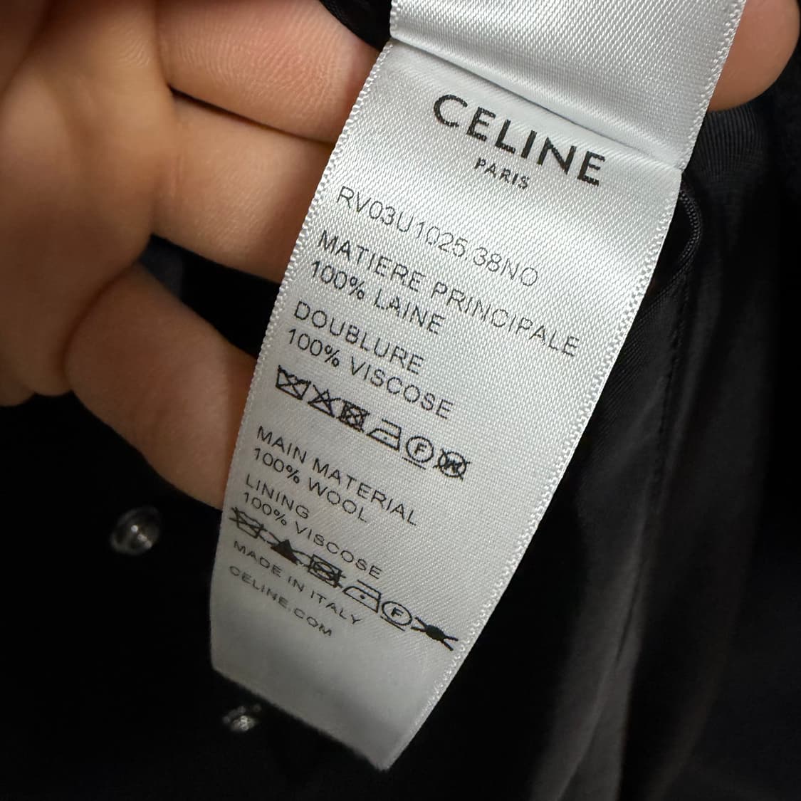 [S+급/오버핏44] 셀린느 더블 페이스 울 코트 테디 자켓 상품이미지8