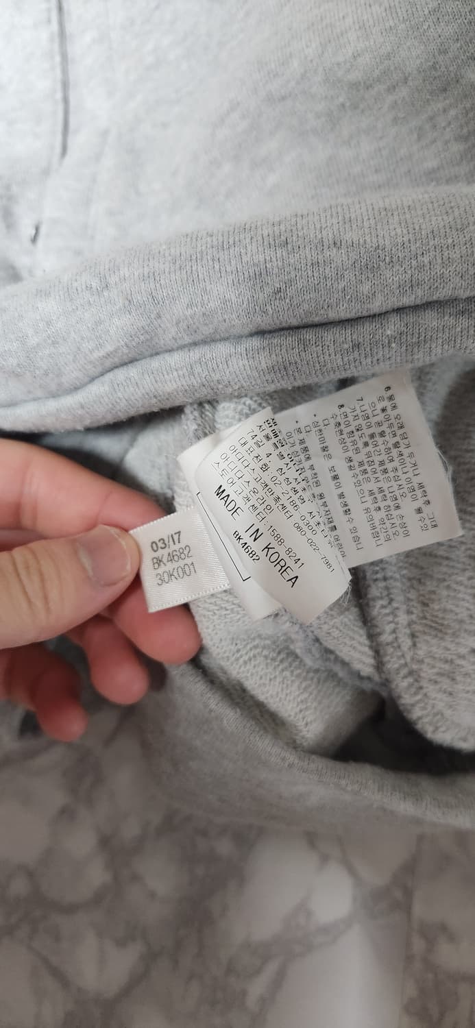 아디다스 삼선 차콜x라이트그레이 트레이닝 후드집업 자켓 상품이미지6