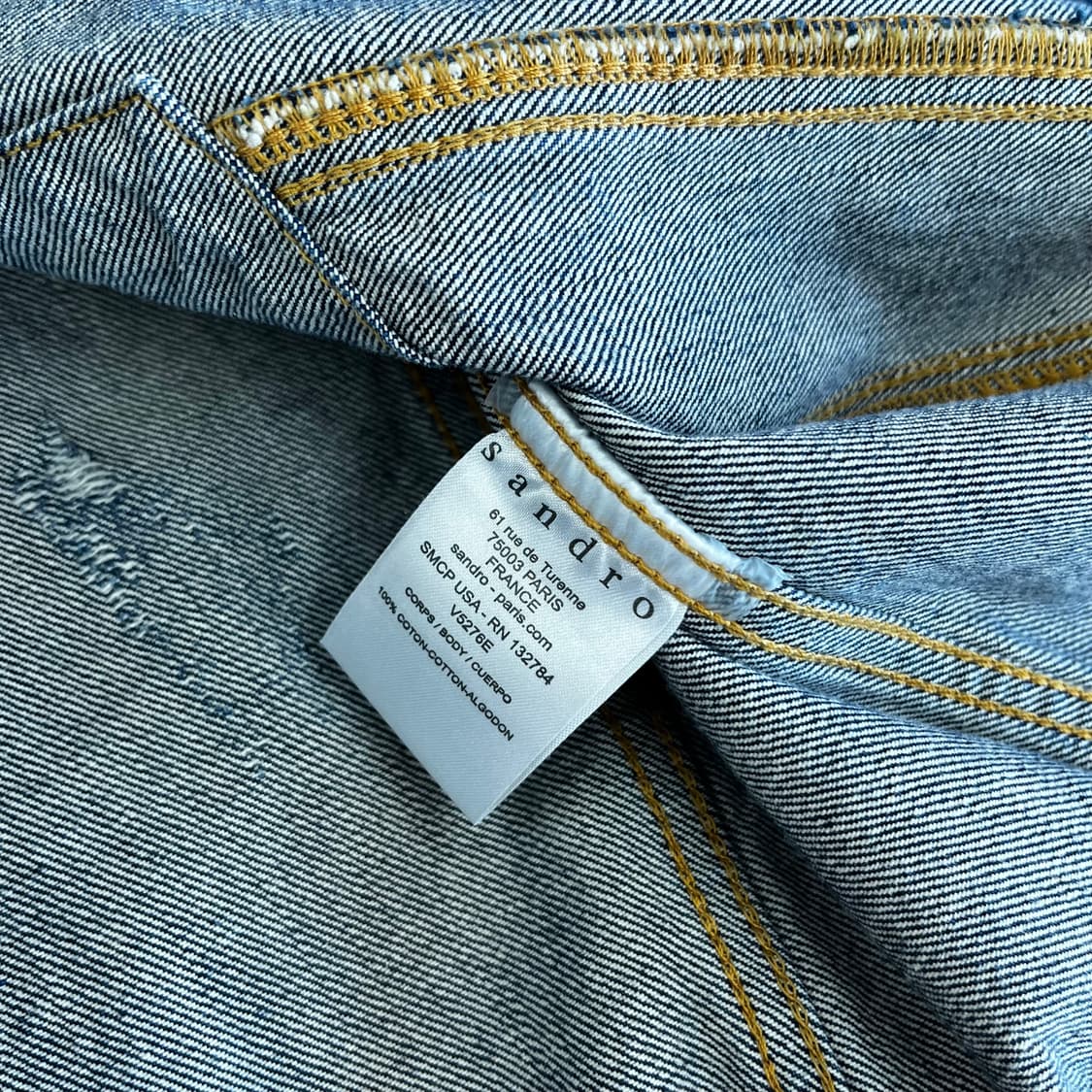 산드로 스터드 데님자켓 1 상품이미지5