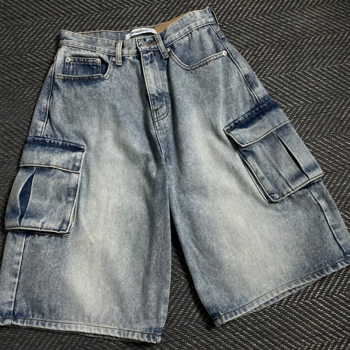 어반드레스 멀티포켓 데님 카고 버뮤다 팬츠o 4881 상품이미지2