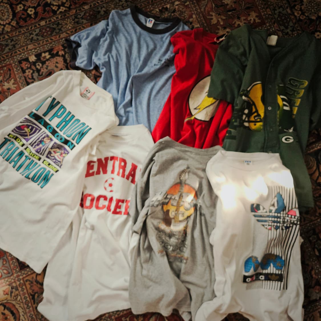 🌊90s USA made Russell ringer Tee 싱글스티치 상품이미지7