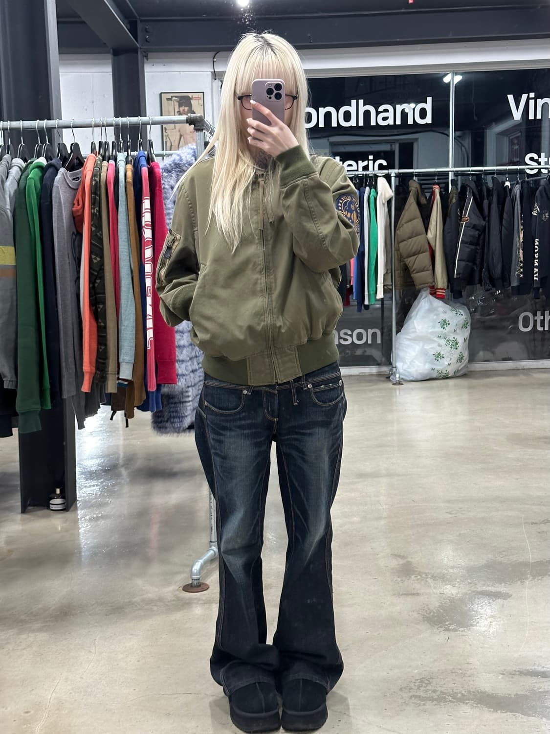 히스테릭 글래머 MA-1 봄버 자켓 상품이미지2