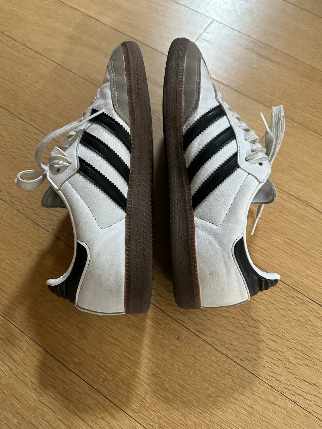 아디다스 삼바 비건 화이트 블랙 245 상품이미지5