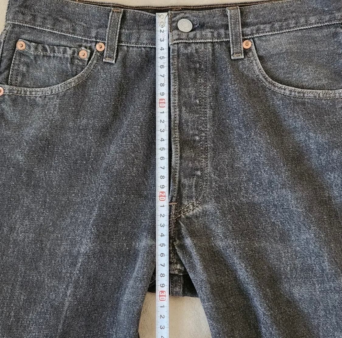 90s USA 리바이스 501 블랙 데님 상품이미지5