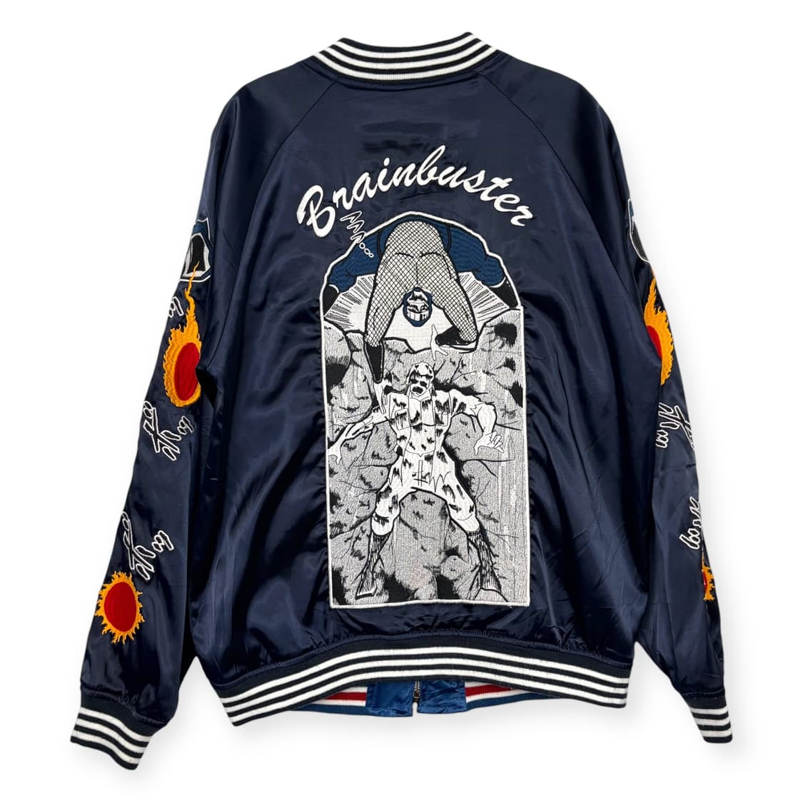 근육맨 작가 일러스트 스카잔 수베니어 자켓 상품이미지5