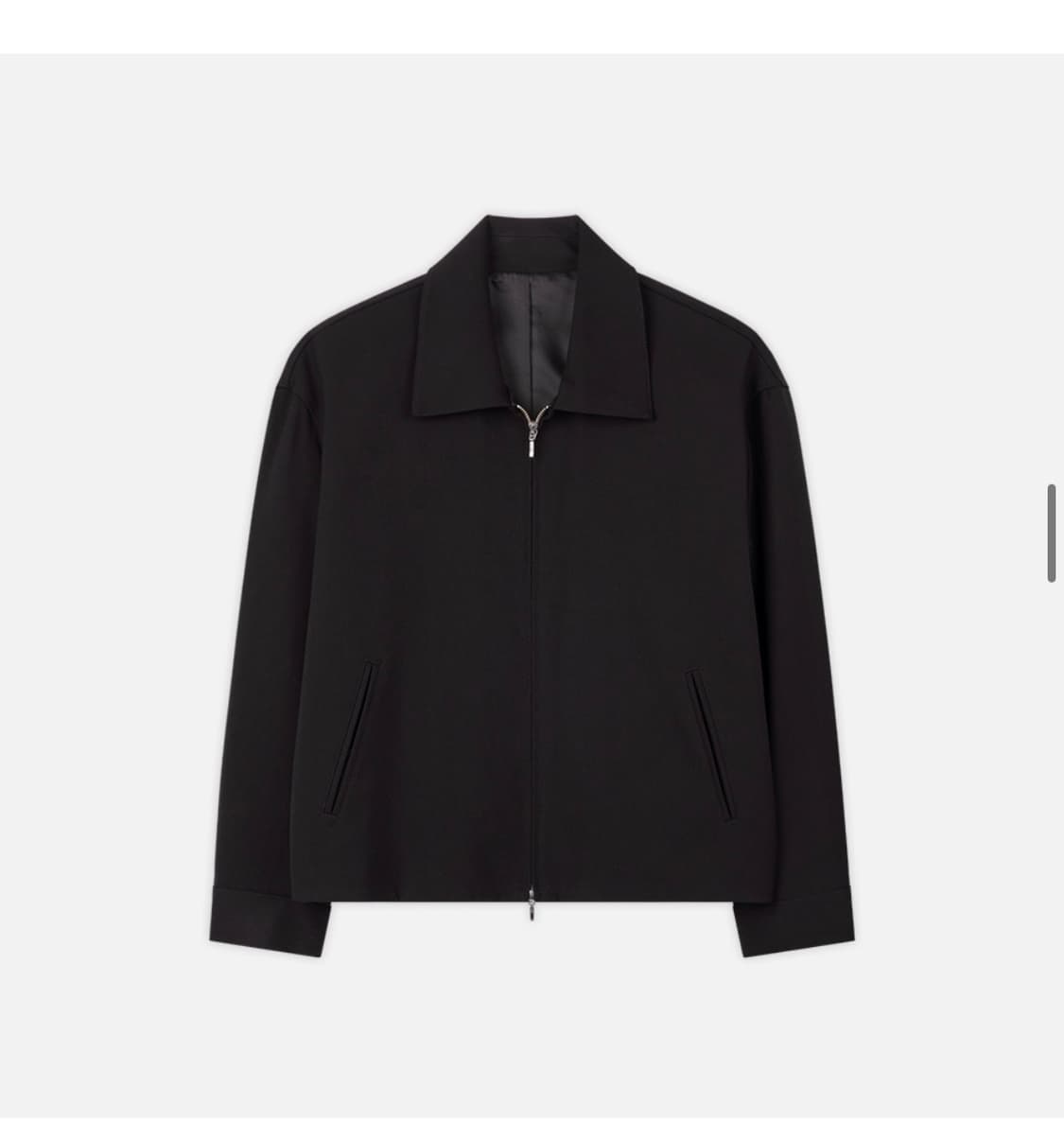 (L) 드로우핏 [서강준 PICK]도브 울 블루종 자켓 [BLACK]판매 상품이미지7