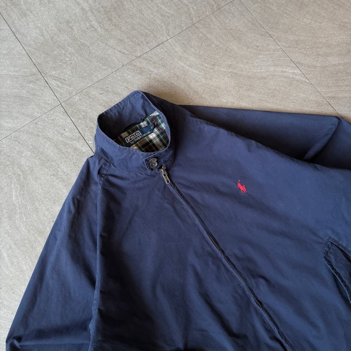 폴로 정품 네이비 바라쿠다 코튼 자켓  상품이미지2