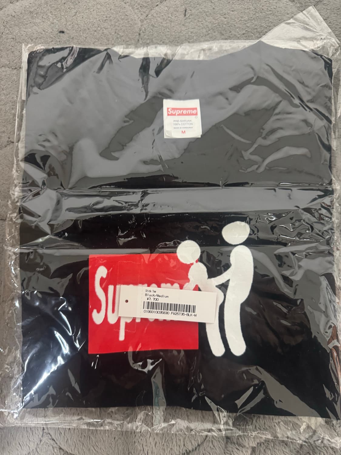 새상품) 슈프림 스틱 티셔츠 블랙 M 상품이미지1