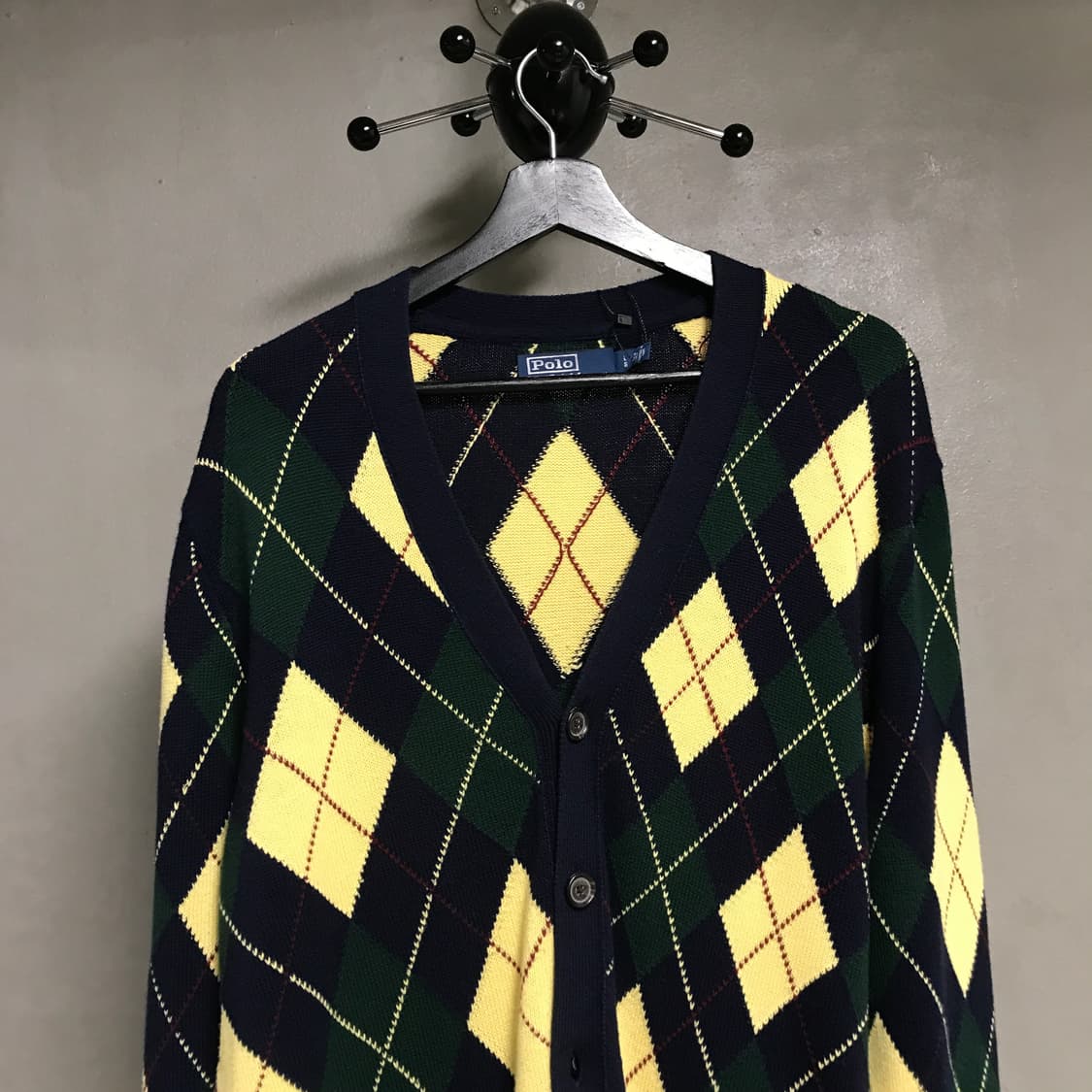 폴로 랄프로렌 체크 니트 가디건 L 상품이미지2