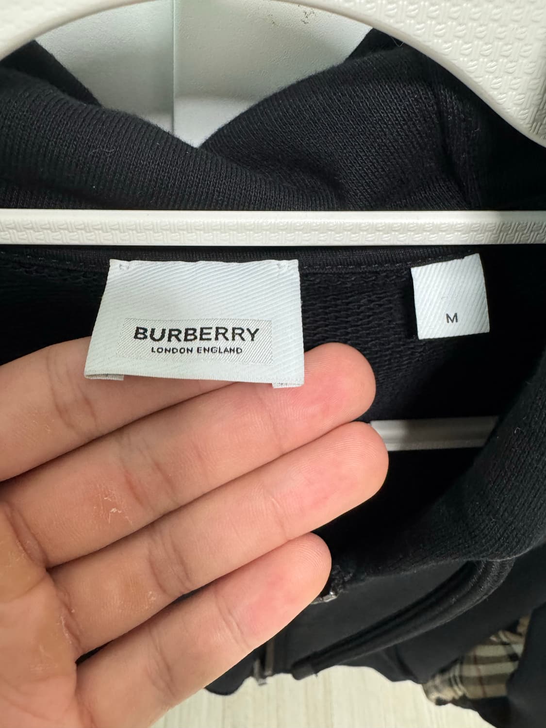 버버리 체크패널 후드집업 상품이미지2