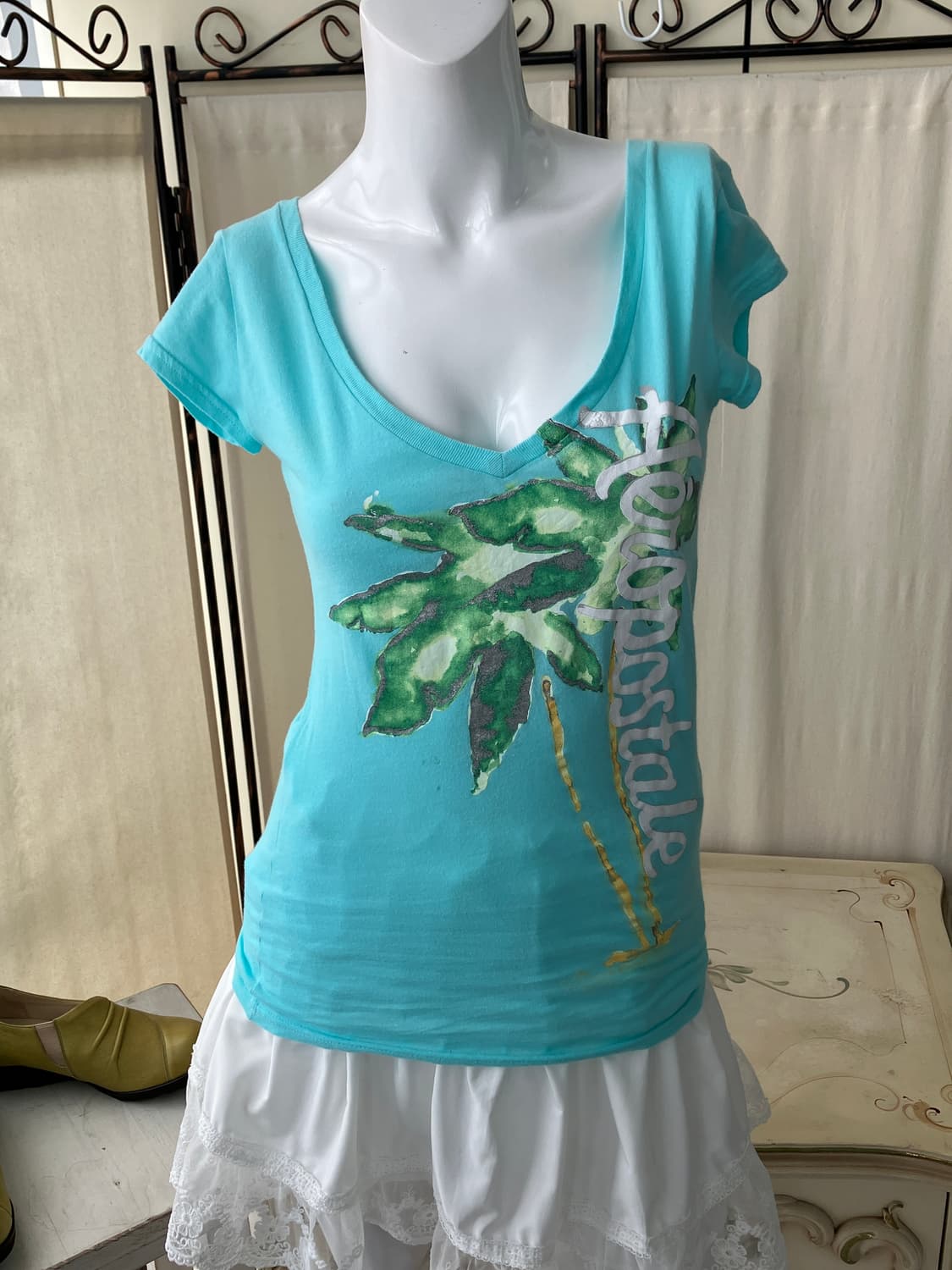 mint printing short half t-shirt 상품이미지1