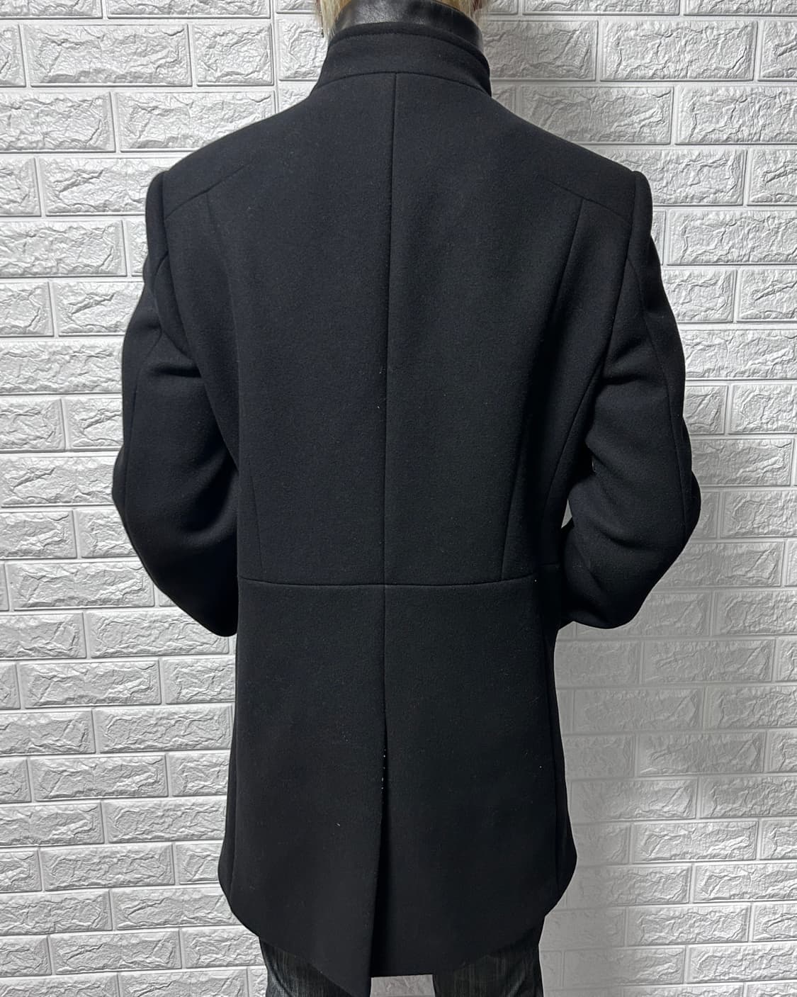 시스템 캐시미어 블렌드 하이넥 코트 상품이미지3