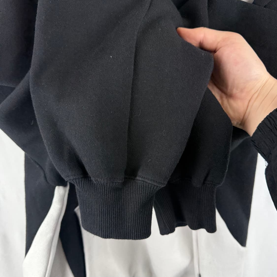 S) 나이스고스트클럽 배색 후드 티 상품이미지5