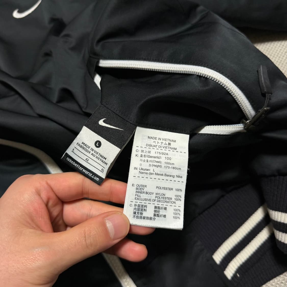 나이키 리버시블 퀄팅 봄버 자켓 상품이미지5