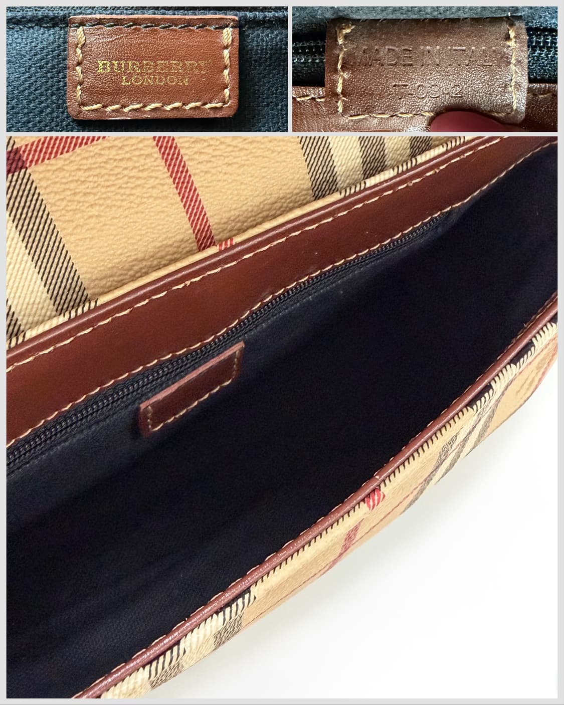 버버리 헤이마켓 체크 이퀘스트리안 플랩 숄더백 상품이미지9