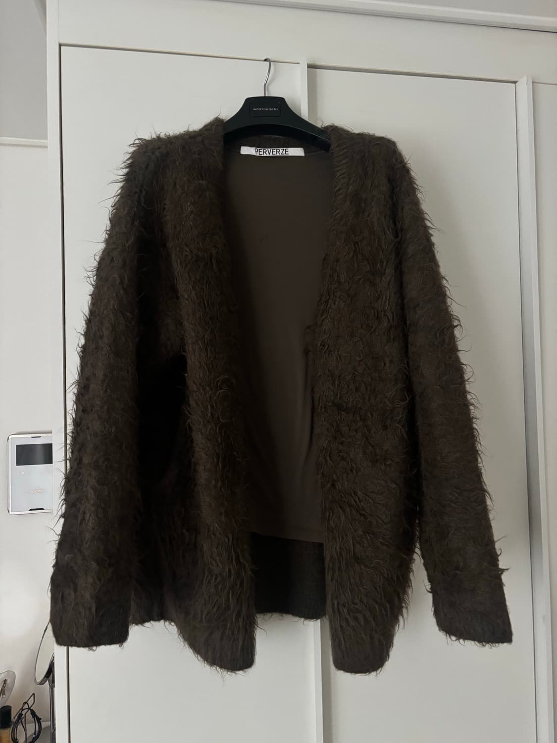 PERVERZE 퍼버즈 브라운 가디건 상품이미지1