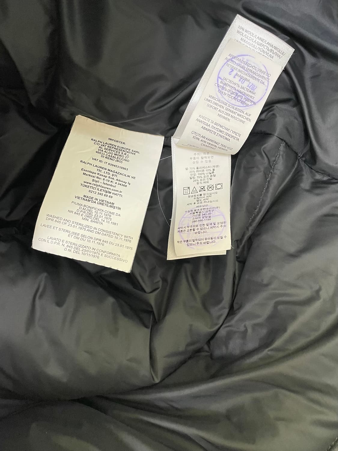 [M] 폴로 랄프로렌 울 블렌드 푸퍼 덕다운 패딩 상품이미지9